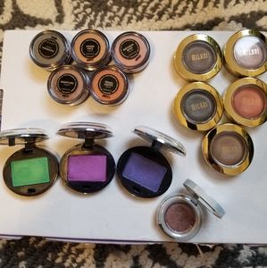 Pressed eyshadows and loose pigments.